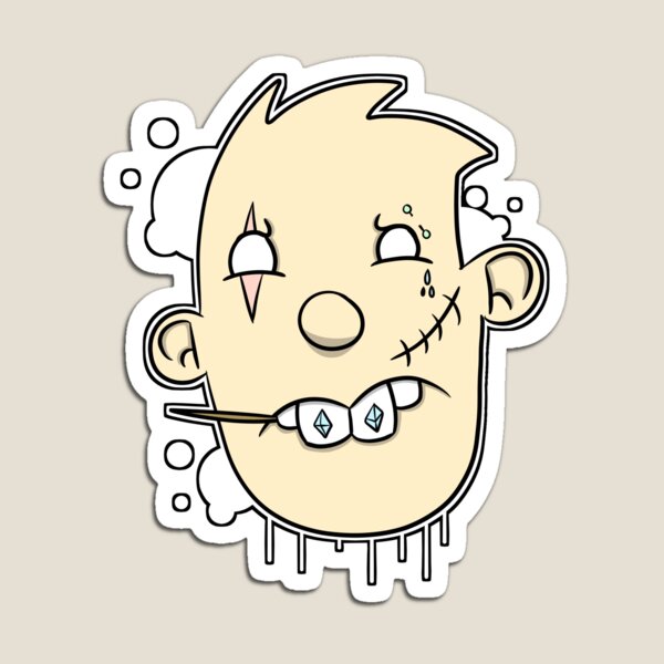 Aperçu de l'œuvre Tête de dessin animé de graffiti créée et vendue par Squarebubbles.