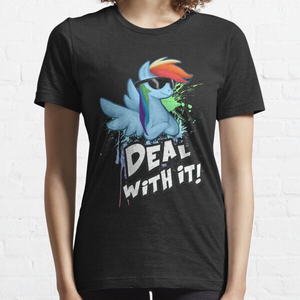 Mon petit poney - MLP - Rainbow Dash - Traiter avec elle T-shirt essentiel