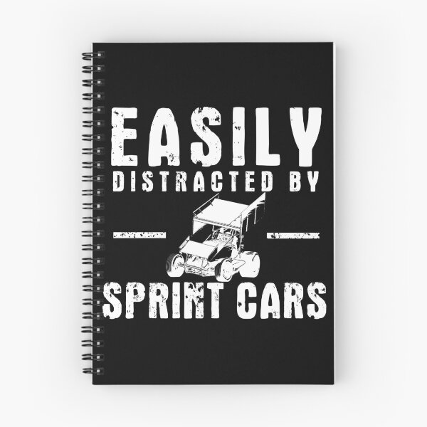 Item preview, Easily Distracted By Sprint Cars v2 (White) designed and sold by Chas Vitabile.