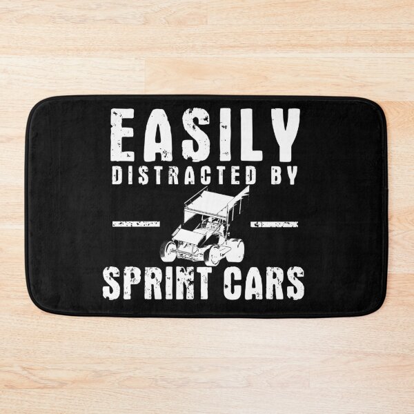 Item preview, Easily Distracted By Sprint Cars v2 (White) designed and sold by Chas Vitabile.