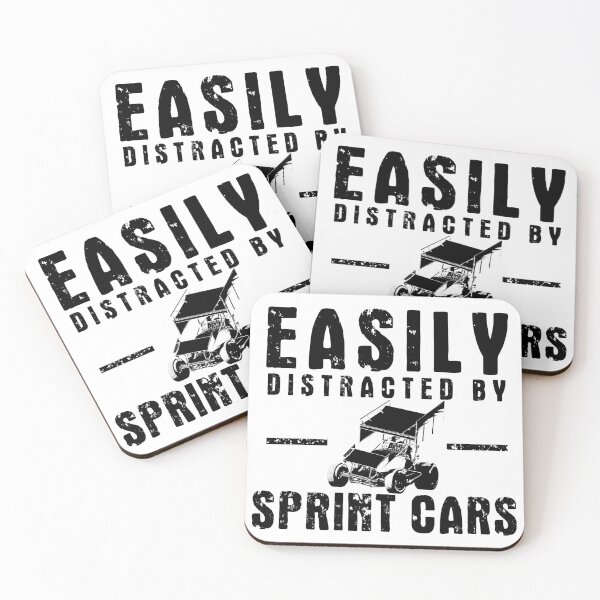 Artikelvorschau, Leicht ablenkbar durch Sprintautos v2 (Schwarz) entworfen und verkauft von Chas Vitabile.