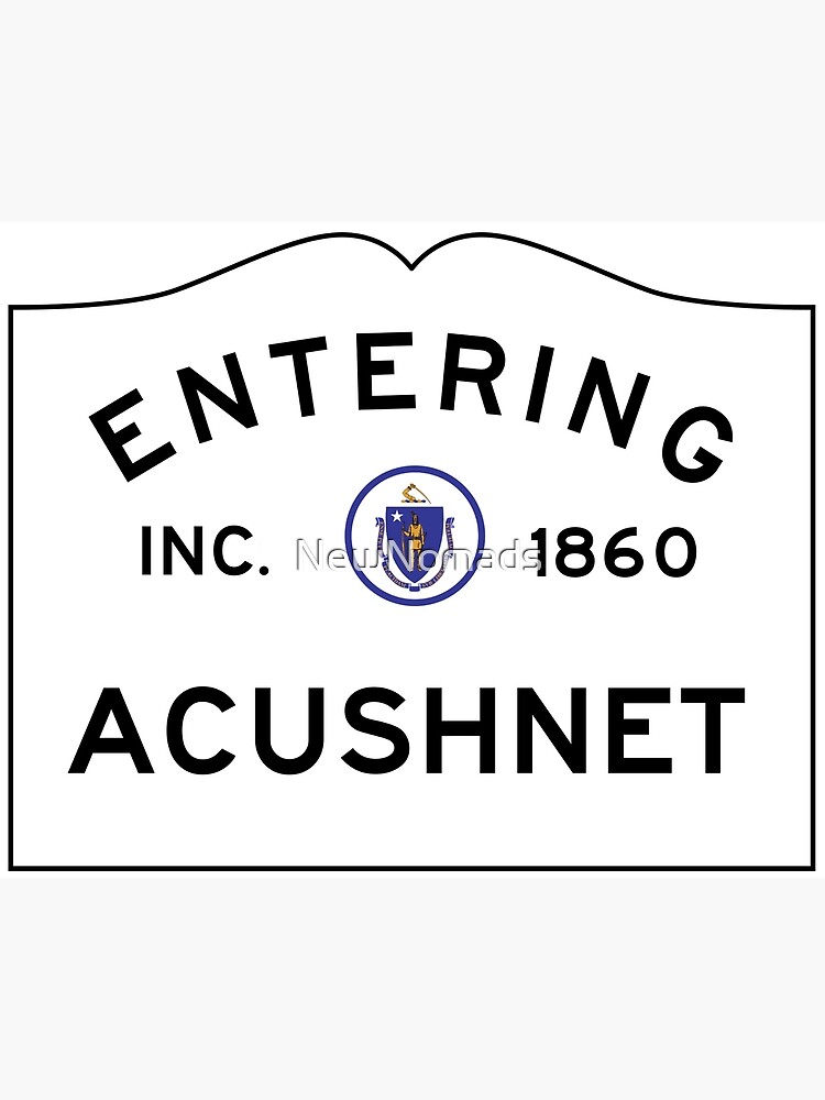 "Entering Massachusetts Commonwealth of Massachusetts Road Sign " Poster for Sale by