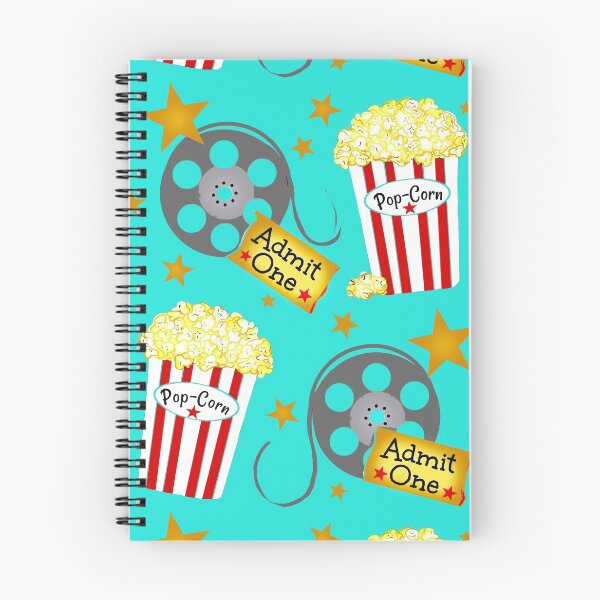 Item preview, Vip Movie Night on Retro Aqua Background / Popcorn  designed and sold by FranBail.