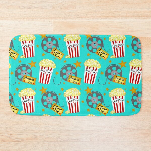 Item preview, Vip Movie Night on Retro Aqua Background / Popcorn  designed and sold by FranBail.