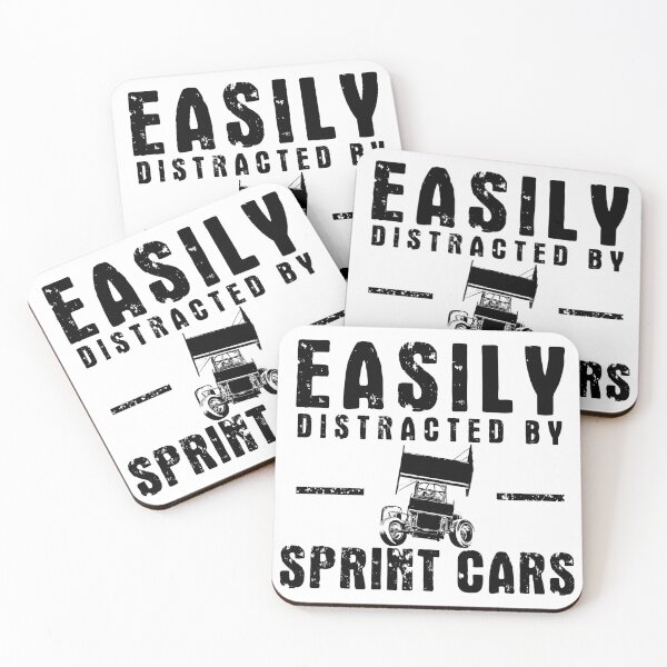 Item preview, Easily Distracted By Sprint Cars v1 (Black) designed and sold by Chas Vitabile.