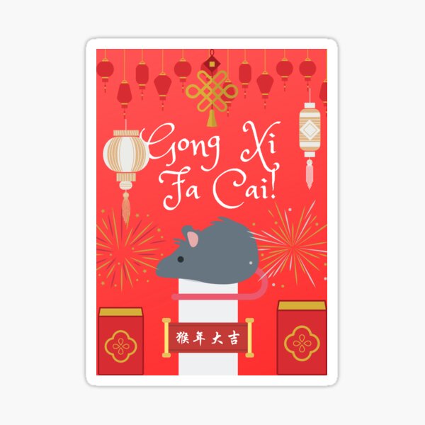 Gong Xi Fa Cai Stickers | Redbubble