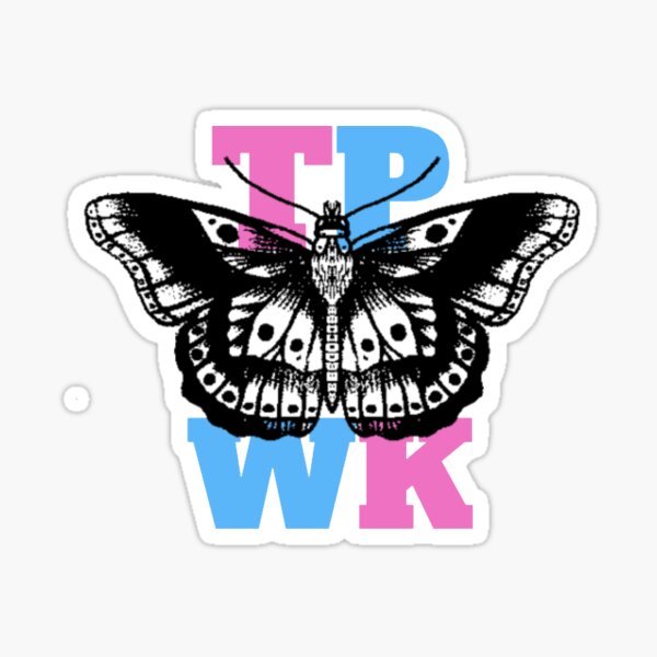 Item preview, Treat People With Kindness Butterfly - Pink/Blue Vertical designed and sold by oliviakays.