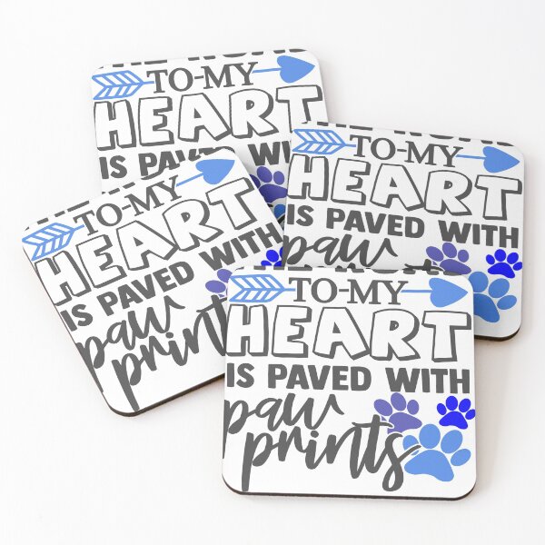 Item preview, The road to my heart is paved with paw prints designed and sold by Sydney Fox and Dingo  Rescue.