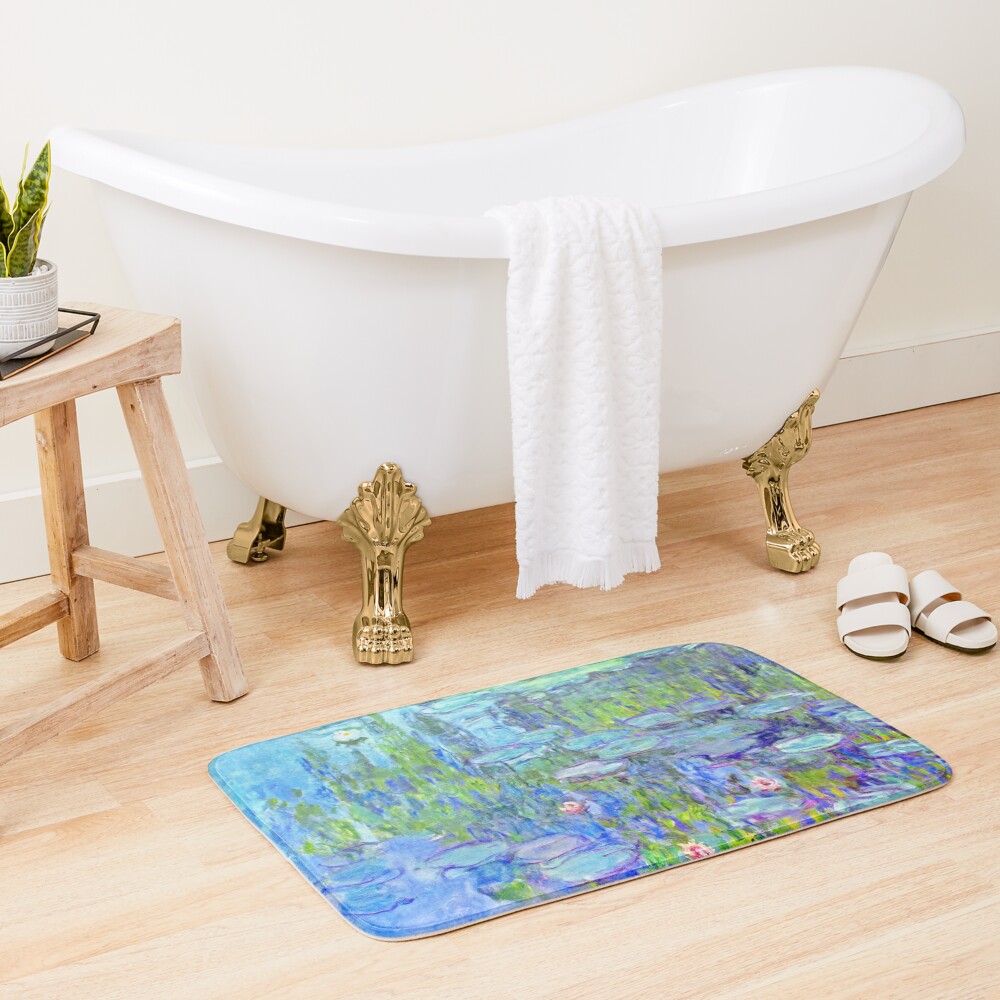 Water Lilies moneT Bath Mat