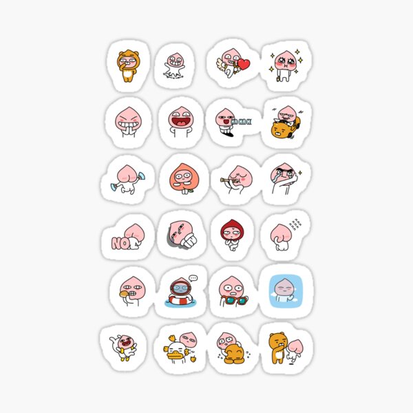 colección de apeach !! 2,0 Pegatina