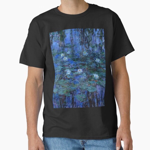 Item preview, Water Lilies Monet vibrant blue designed and sold by PureVintageLove.