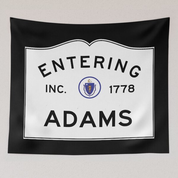 Item preview, Entering Adams Massachusetts - Commonwealth of Massachusetts Road Sign  designed and sold by NewNomads.