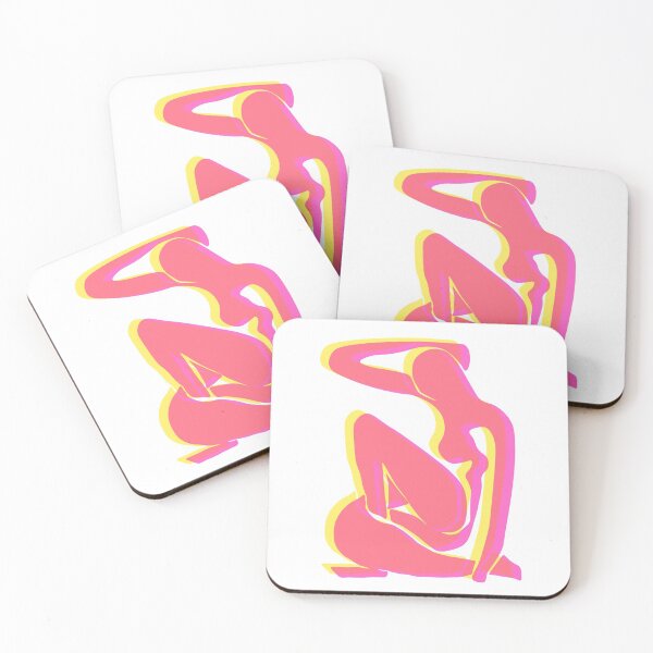 Item preview, Matisse inspired cutout woman 3D pink orange designed and sold by alanatedwards.