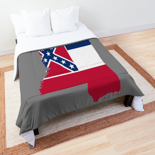 Mississippi Flag Map Comforter