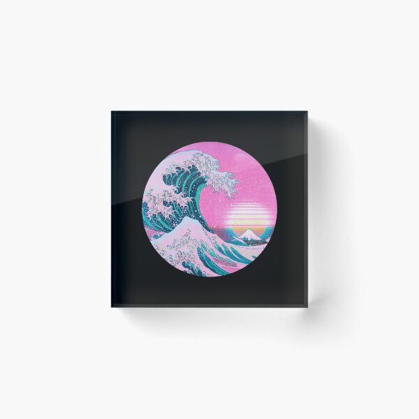 Item preview, Vaporwave Aesthetic Great Wave Retro Sunset designed and sold by CoitoCG.