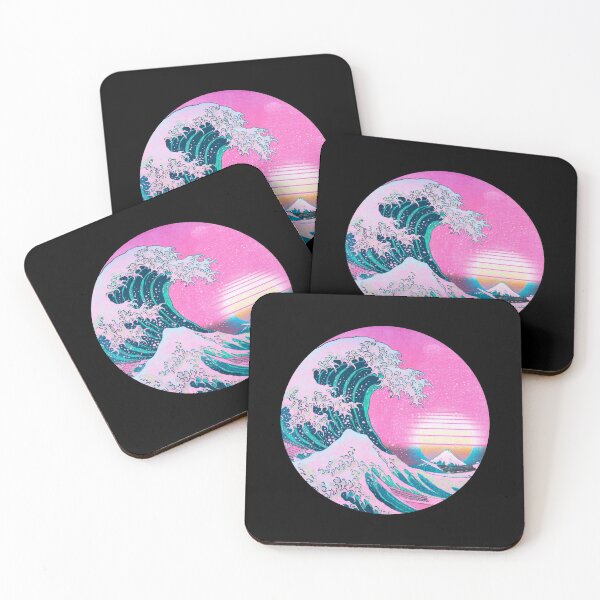 Item preview, Vaporwave Aesthetic Great Wave Retro Sunset designed and sold by CoitoCG.