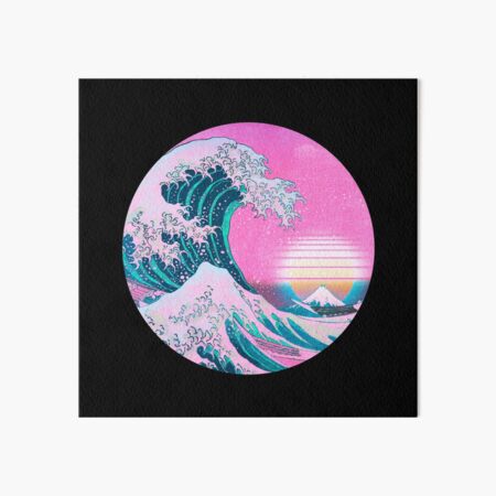 Item preview, Vaporwave Aesthetic Great Wave Retro Sunset designed and sold by CoitoCG.