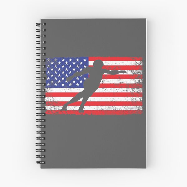 Item preview, Roller Derby Skater in front of the flag of the USA designed and sold by HappySchnapper.