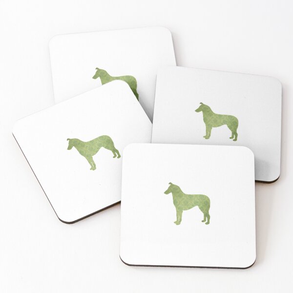 Aperçu de l'œuvre Green Damask Smooth Collie créée et vendue par arabella-arts.
