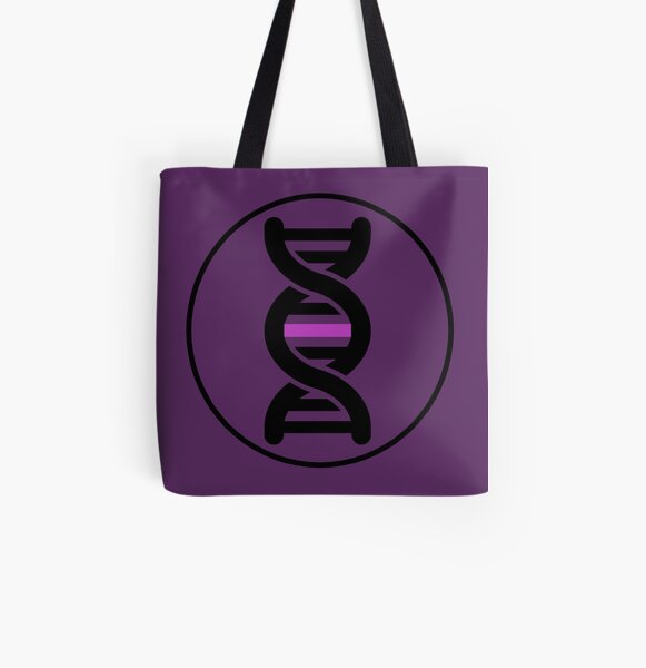 DNA Double Helix All Over Print Tote Bag