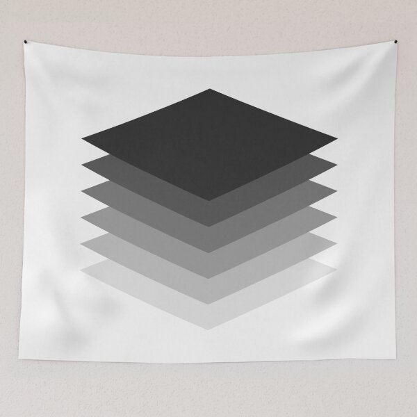 Item preview, Grey Geometric Layered Squares. Modern, Minimalist design. designed and sold by PandaAvenue.