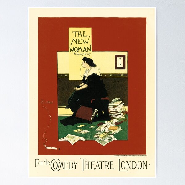 Item preview, THE NEW WOMAN From The Comedy Theatre London by Artist Albert George Morrow designed and sold by retroposters.