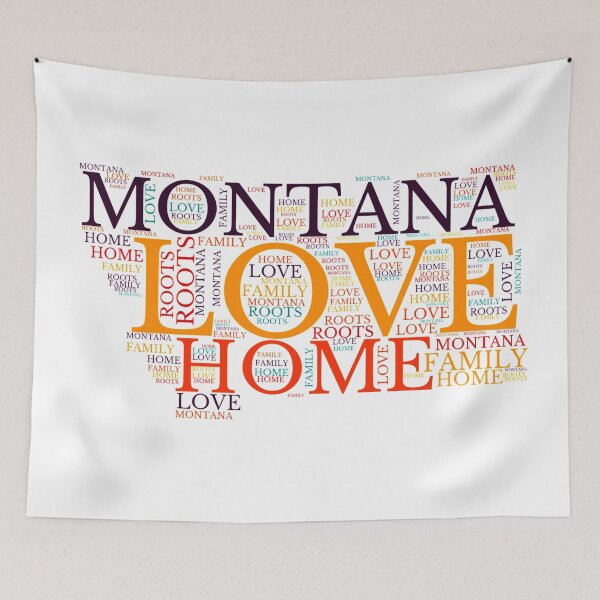 Item preview, Montana Home, Love, Roots and Family Map designed and sold by marosharaf.