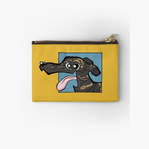 Item preview, Greyhound - Dark Brindle (Face) YELLOW BG designed and sold by TheChicken.