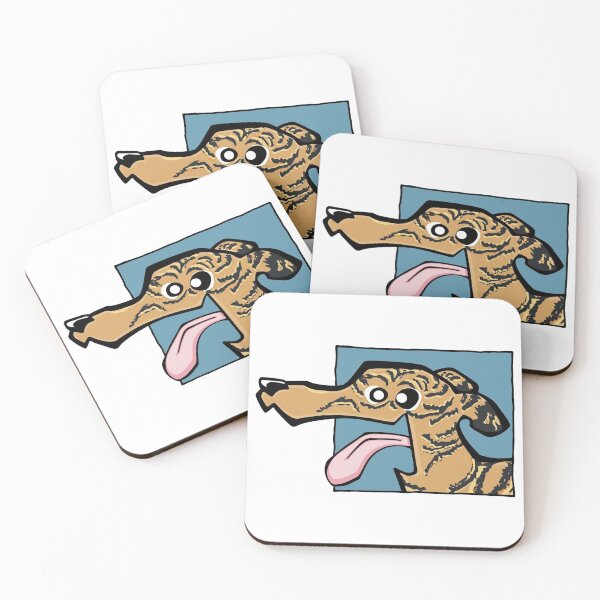 Item preview, Greyhound - Light Brindle (Face) WHITE BG designed and sold by TheChicken.
