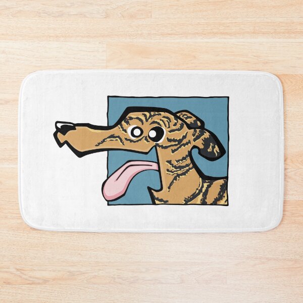 Item preview, Greyhound - Light Brindle (Face) WHITE BG designed and sold by TheChicken.