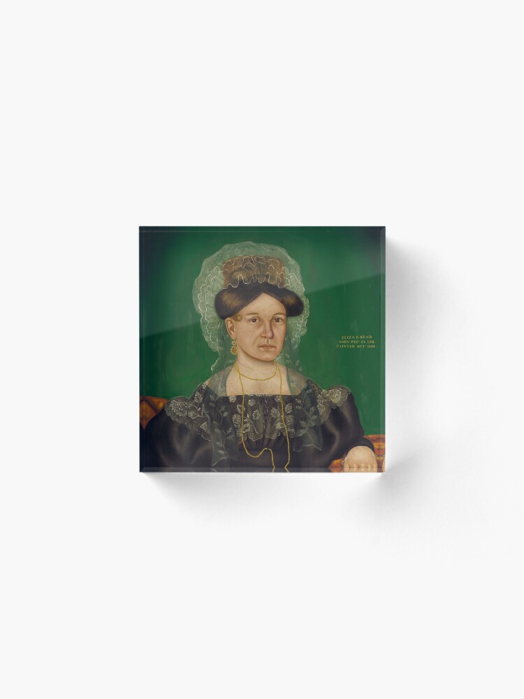 Alternate view of Eliza R. Read Oil Painting by Royall Brewster Smith Acrylic Block