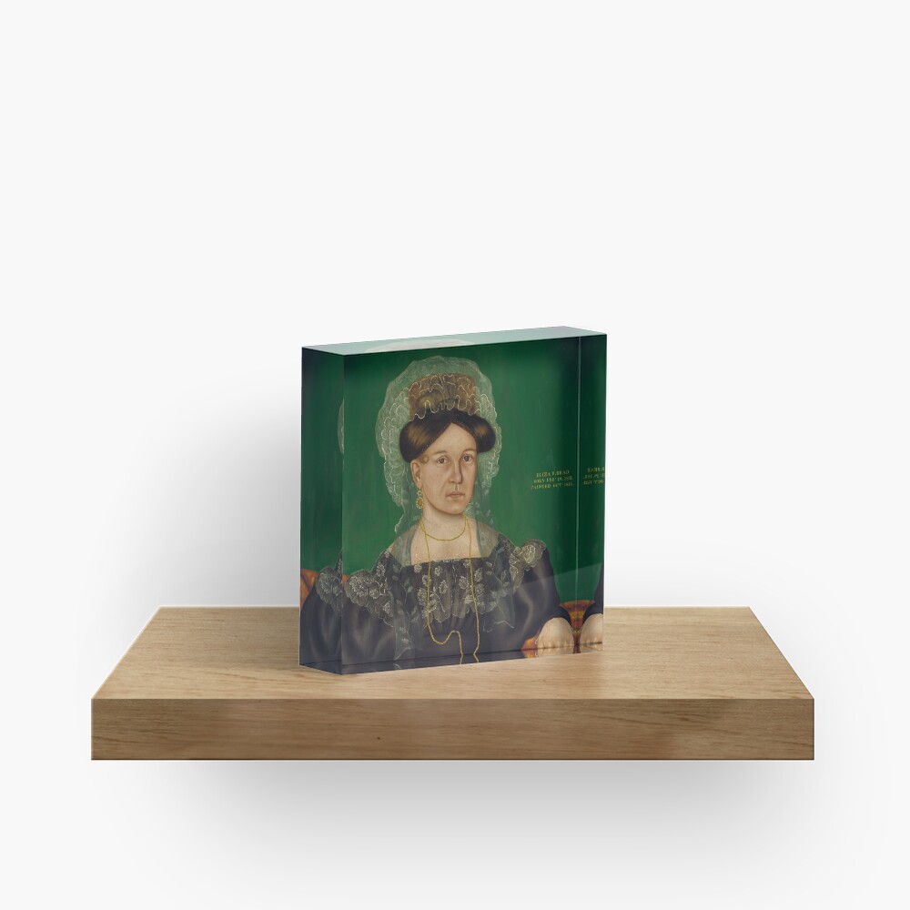 Eliza R. Read Oil Painting by Royall Brewster Smith Acrylic Block