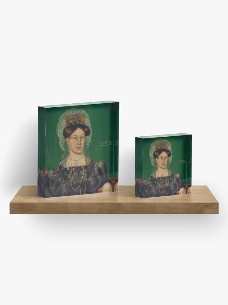 Alternate view of Eliza R. Read Oil Painting by Royall Brewster Smith Acrylic Block