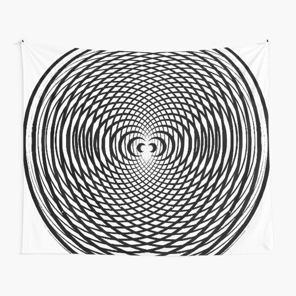 Geometrical Figure - Cool optical illusions drawings Tapestry