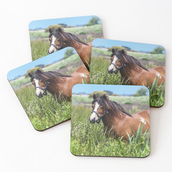 Item preview, Horse Standing in Field. Painting. Peaceful, cheerful my little pony designed and sold by S Quinn.