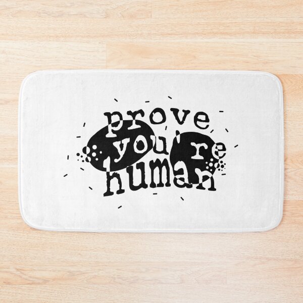 Item preview, Prove you are human. Computer captcha challenge black and white. designed and sold by mamanicas.