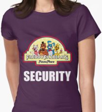 Five Nights at Freddy's - FNAF 2 - Freddy Fazbear's Security Logo Women's Fitted T-Shirt