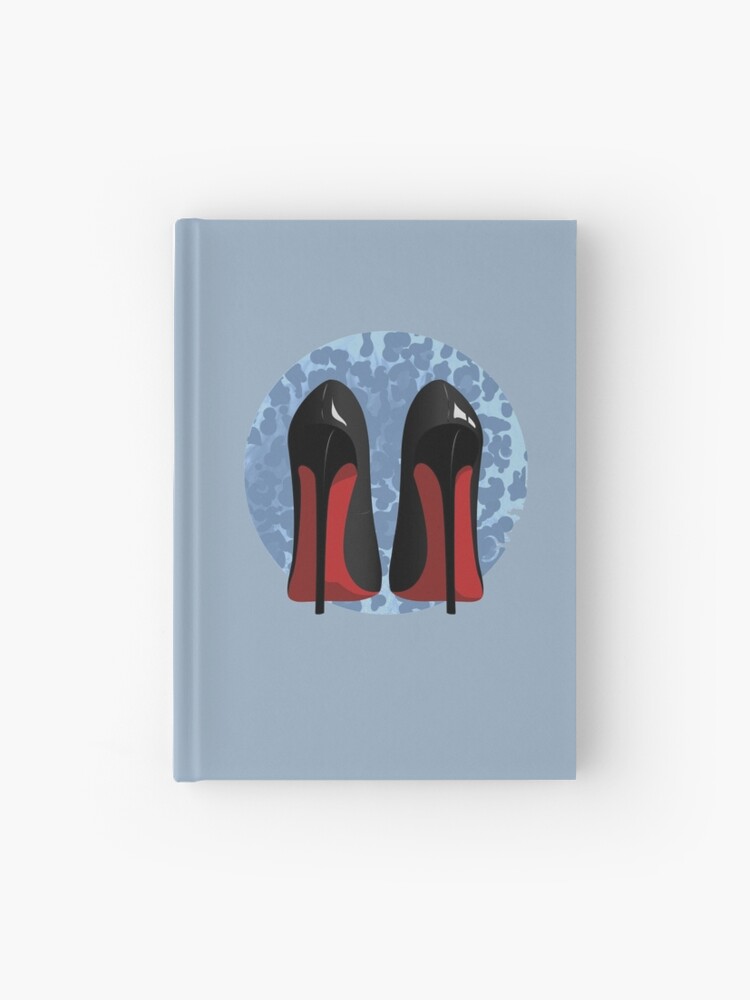 Rote Sohle Louboutin Schuhe In Blau Notizbuch Von Gretavitk Redbubble