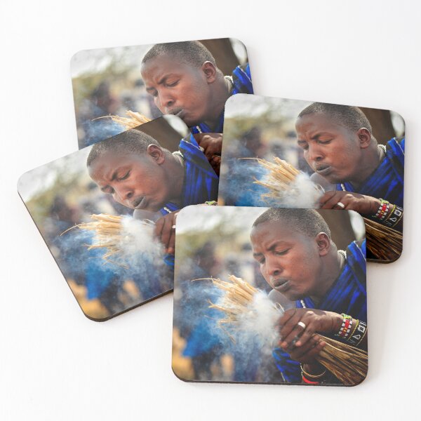 Item preview, Masai chief breathes fire designed and sold by nadine henley.