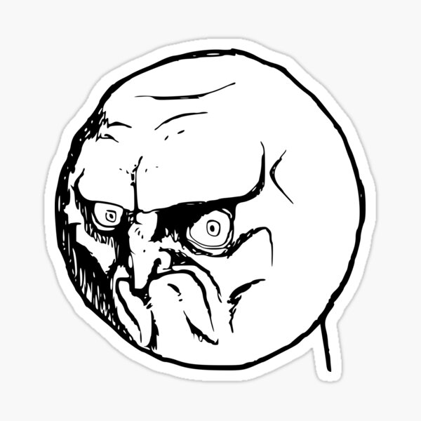 Free: Funny Face Drawing Meme - Rage Face 