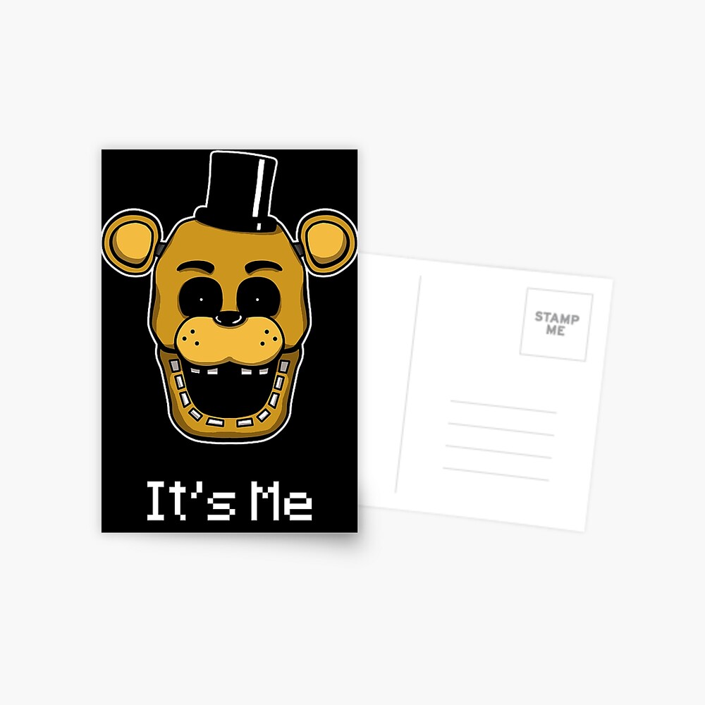 FNAF Golden Freddy Fredbear It's Me Greeting Card for Sale by Bitw1se