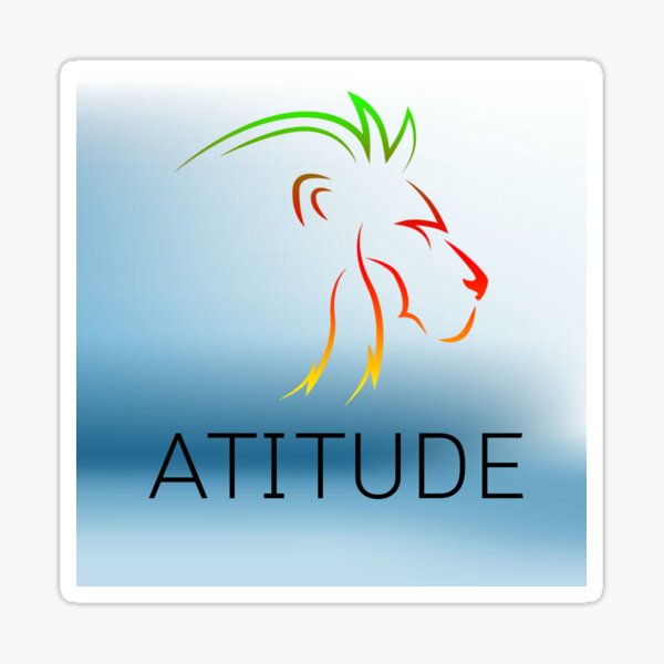 atitude dezine Sticker
