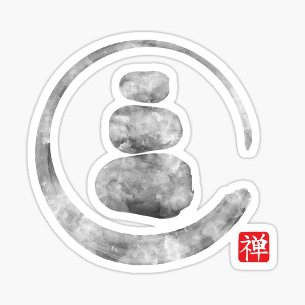 Item preview, Zen Enso Circle and Zen stones designed and sold by k9printart.