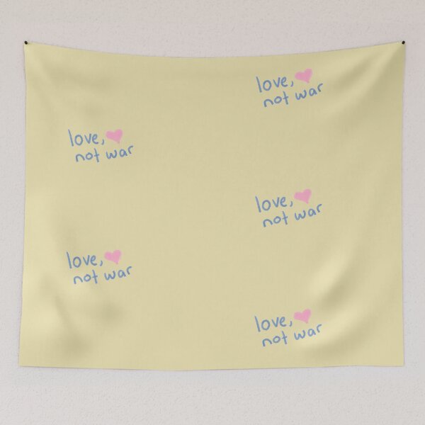 Item preview, love, not war designed and sold by renakennings.
