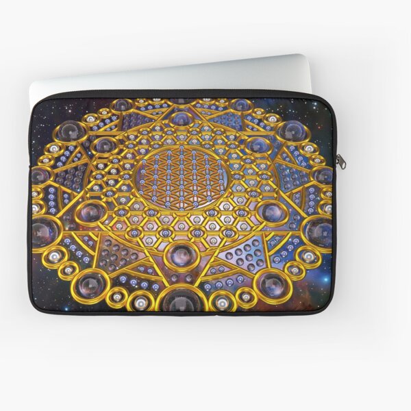 Flower of life Grid Healing Code Laptop Sleeve