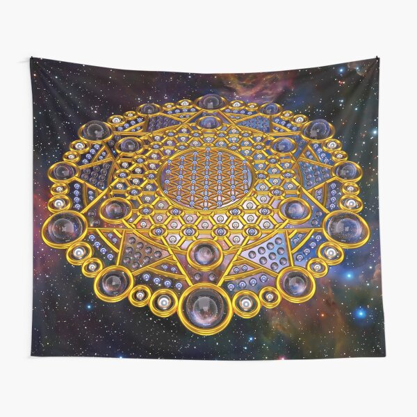 Flower of life Grid Healing Code Tapestry