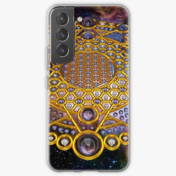 Flower of life Grid Healing Code Samsung Galaxy Soft Case