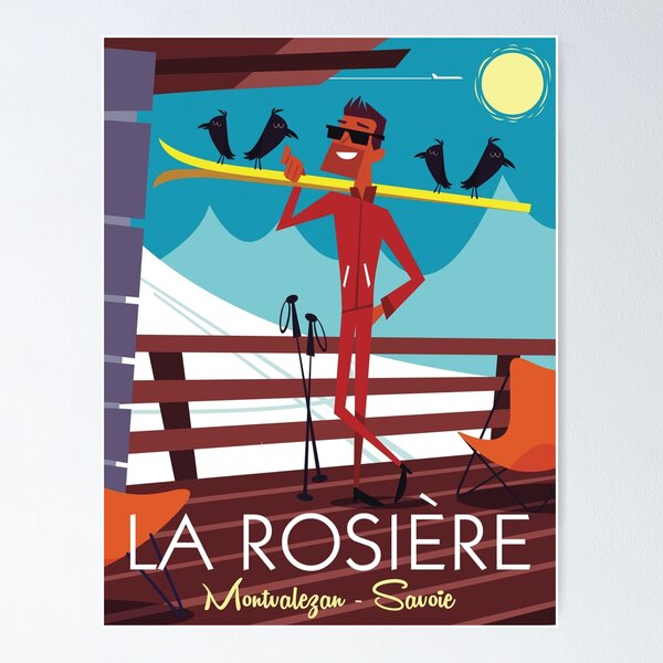 Item preview, La Rosiere ski poster designed and sold by GAGodel.