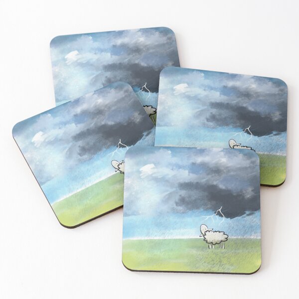 Item preview, sheep in the rain designed and sold by sluggraphix.