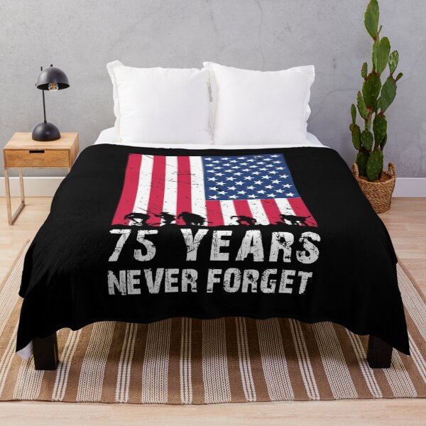 Item preview, Vintage retro American flag , never forget 75 years designed and sold by Gerald Waters.